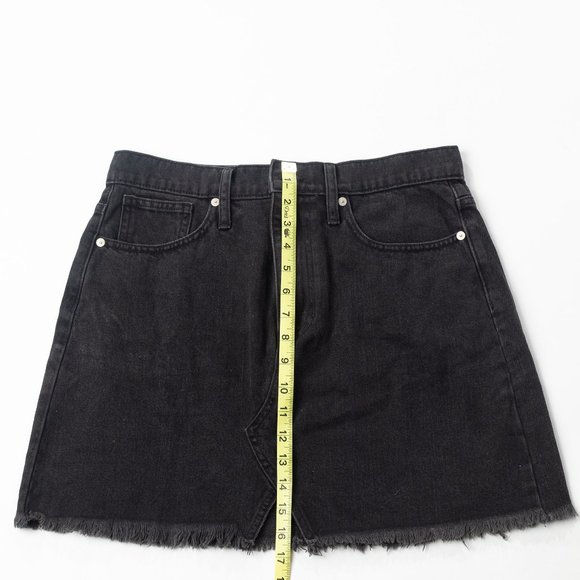 Madewell Rigid Denim Mini Skirt Size 29 - Picture 3 of 4
